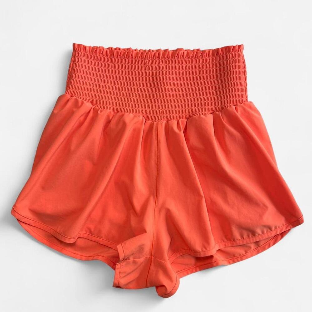 OFFLINE by Aerie Women M Athletic Shorts Polyester Stretch Orange